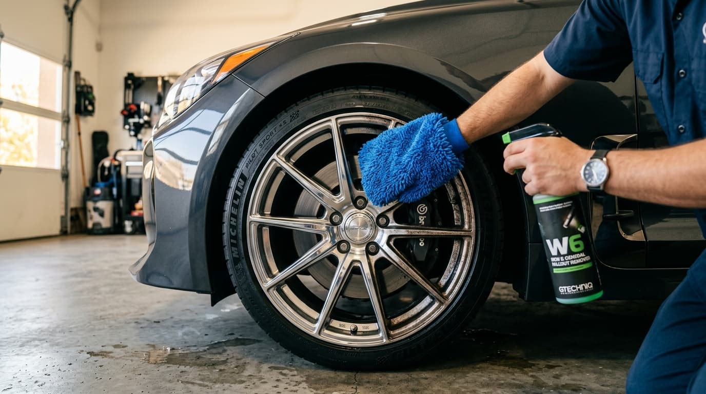 Cleaning alloy wheels safely with proper products and techniques at Speedline Mags