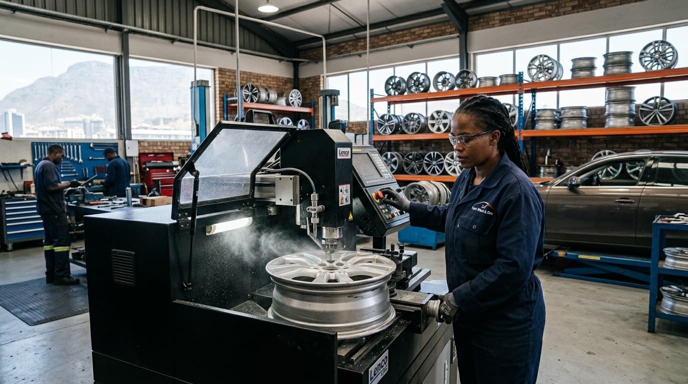 Professional mag wheel repair workshop in Cape Town at Speedline Mags