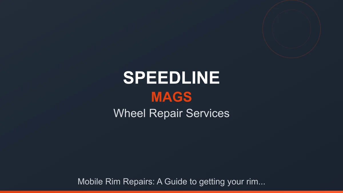 Professional rim repair service at Speedline Mags at Speedline Mags