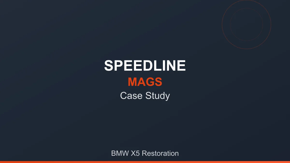 BMW X5 wheel restoration case study - diamond cut service