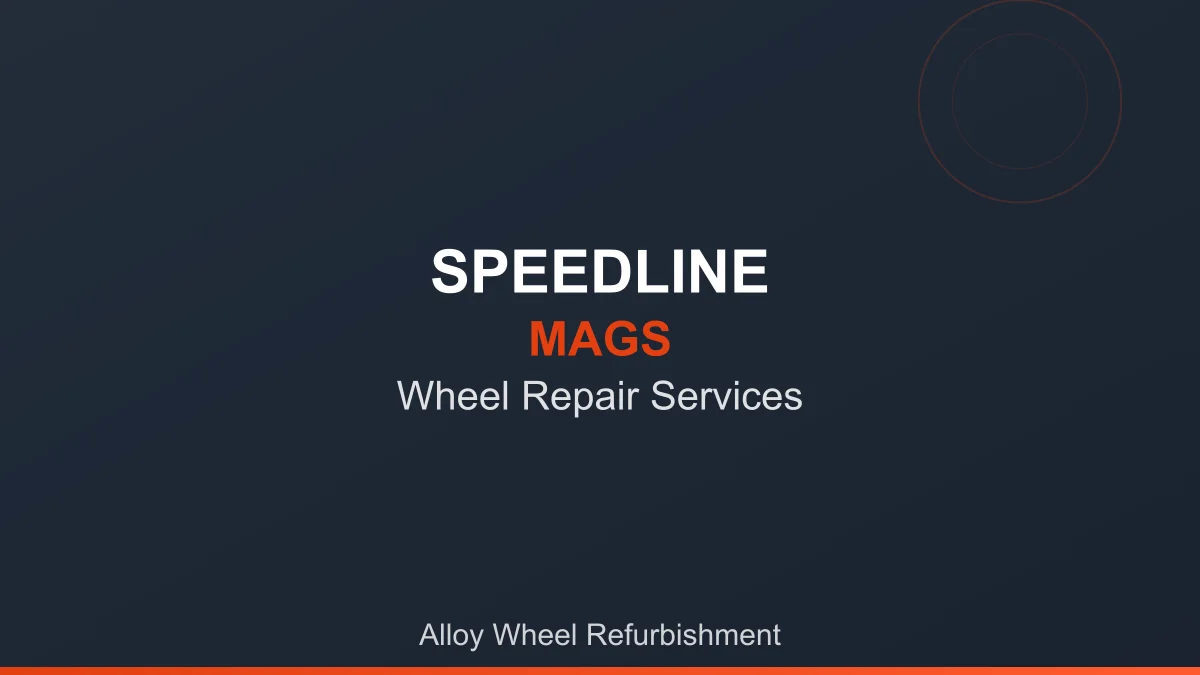 Complete alloy wheel refurbishment service at Speedline Mags